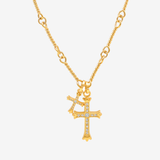 COLLIER DOUBLE CROIX