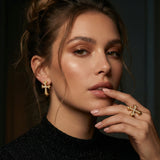 BOUCLES D'OREILLES CROIX GOTHIC