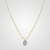 COLLIER IRIS TURQUOISE