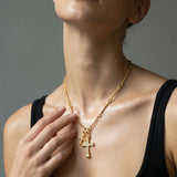 COLLIER DOUBLE CROIX