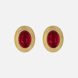 BOUCLES D'OREILLES OLD MONEY ROUGE