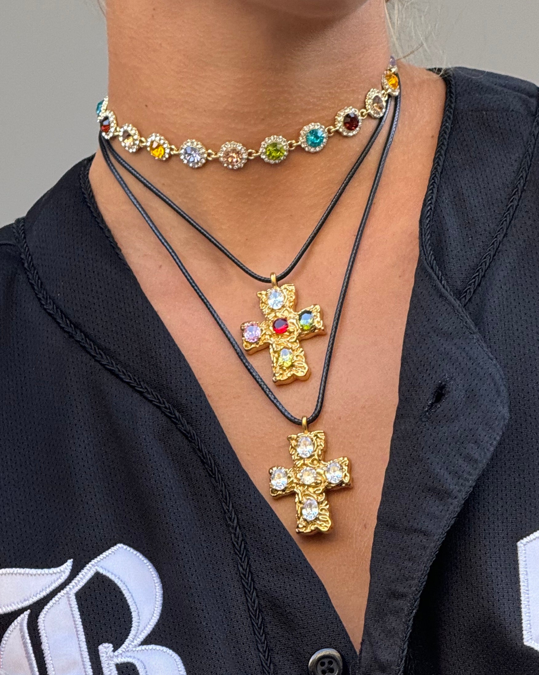 COLLIER CROIX PRÉCIEUSE