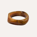 BANGLE CARAMEL ASYMÉTRIQUE