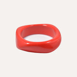 RED ASYMMETRICAL BANGLE