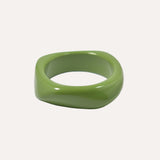 GREEN ASYMMETRICAL BANGLE