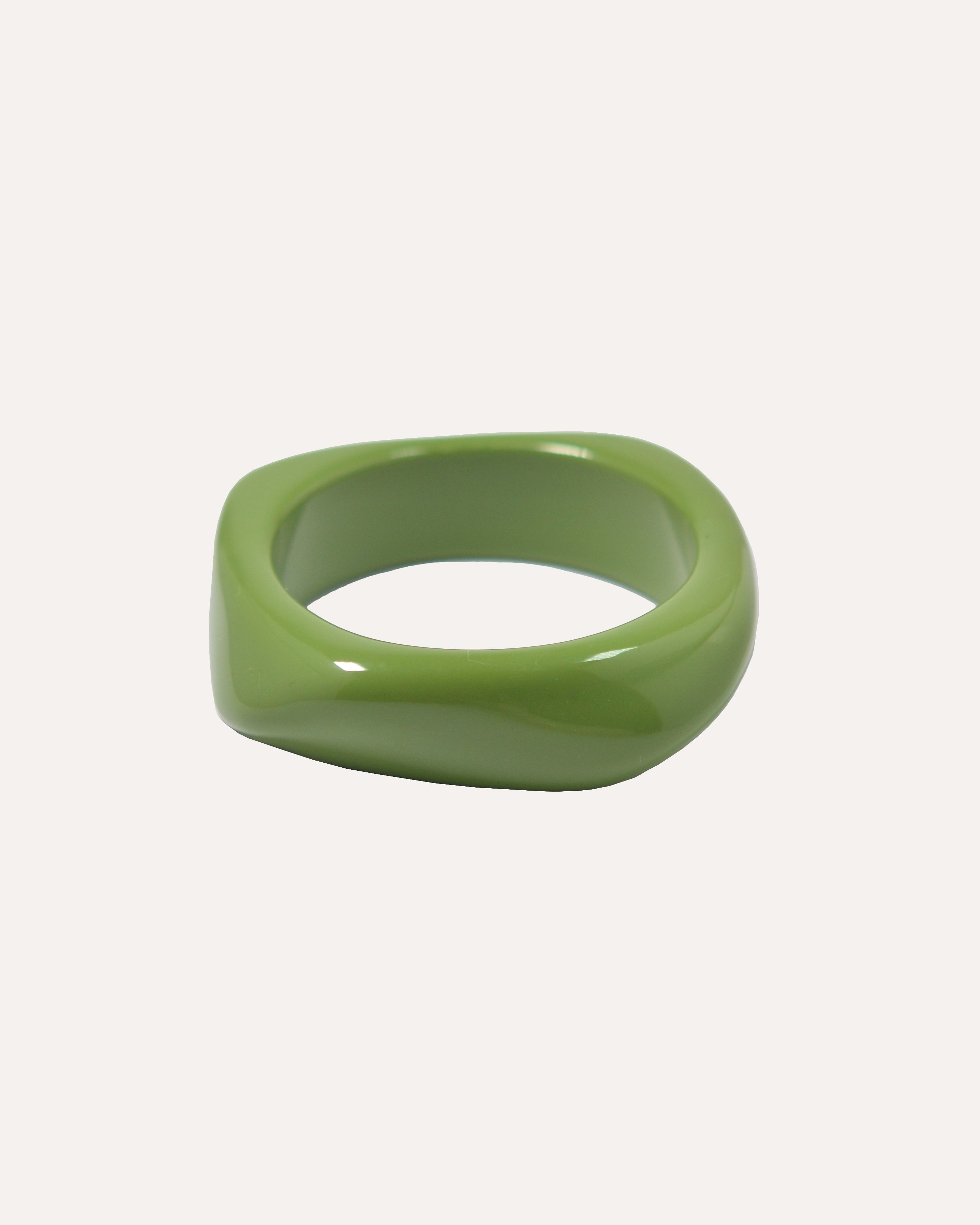 BANGLE VERT ASYMÉTRIQUE