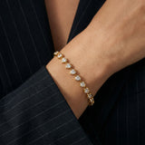 BRACELET RIVIERE COEUR