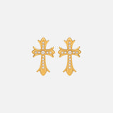 BOUCLES D'OREILLES CROIX GOTHIC