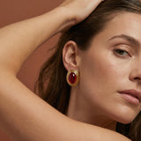 BOUCLES D'OREILLES OLD MONEY ROUGE