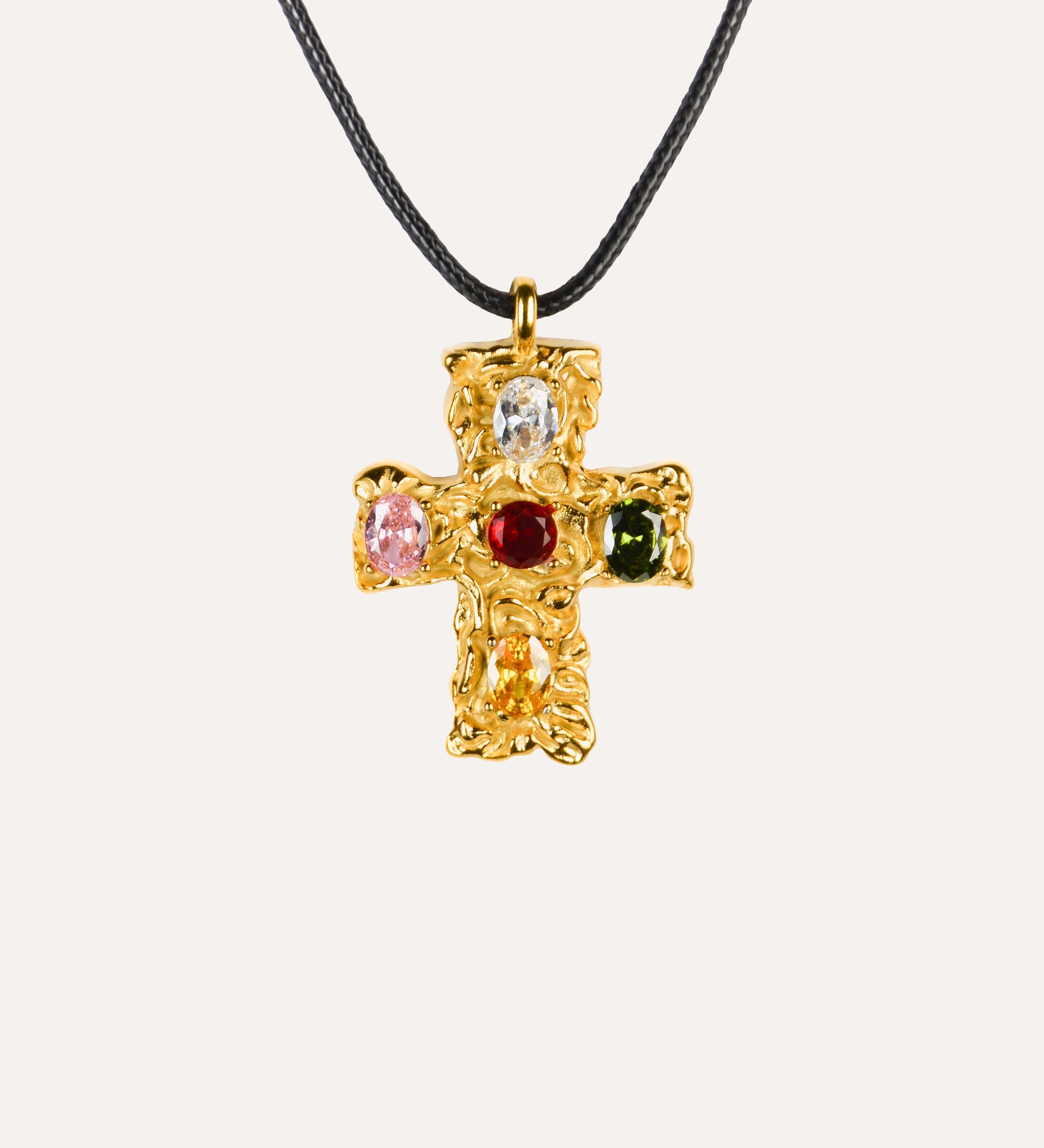 COLLIER CROIX PRÉCIEUSE