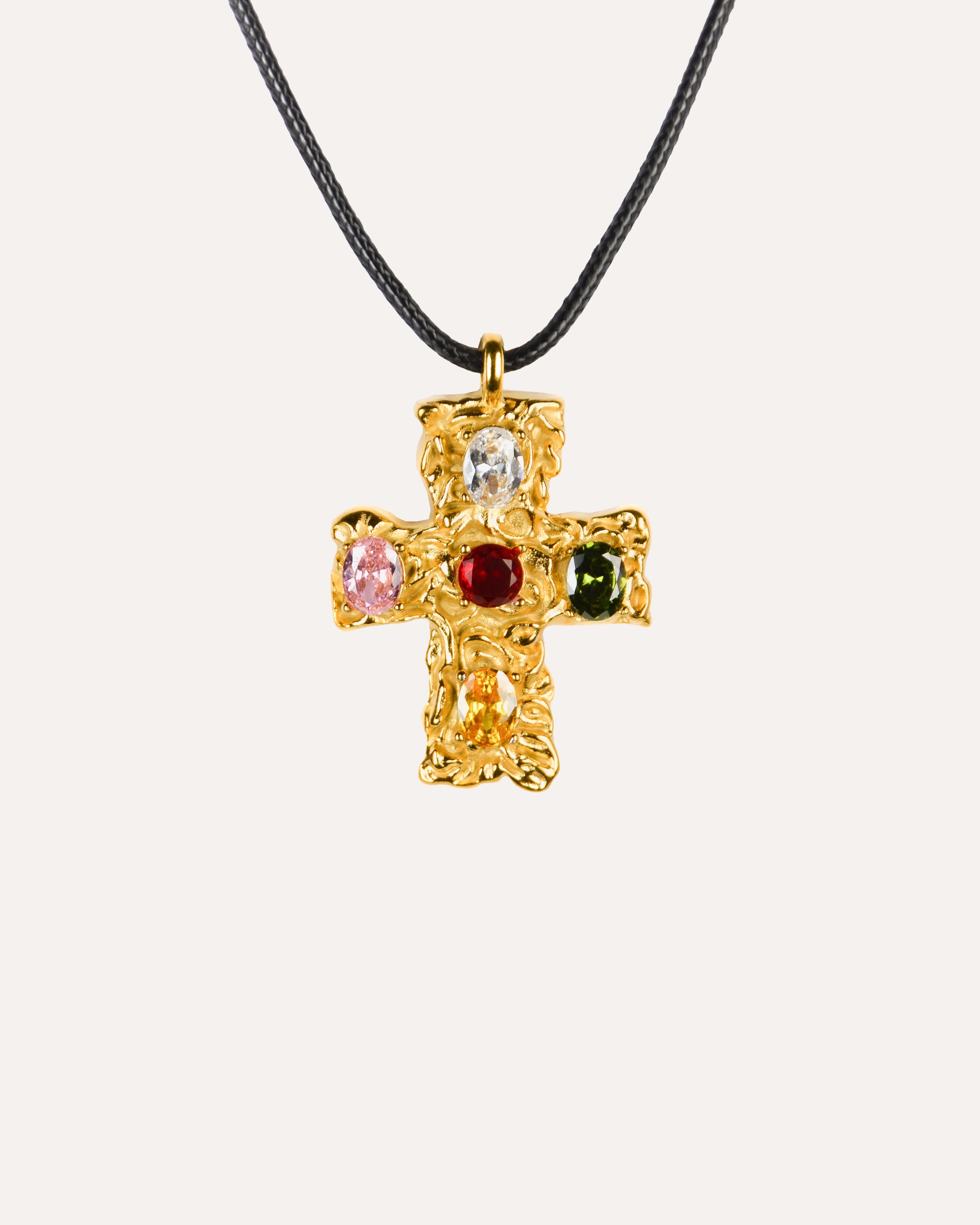 COLLIER CROIX PRÉCIEUSE