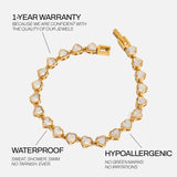 BRACELET RIVIERE COEUR